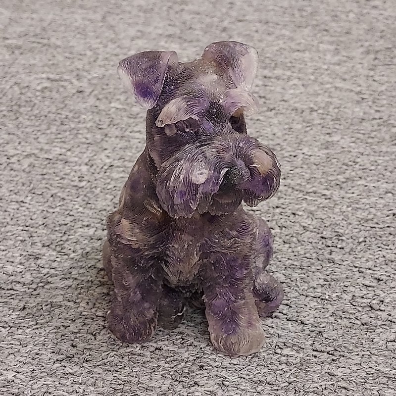 紫晶 碎石 水晶 史納莎犬 - 裝飾/擺設  - 水晶 