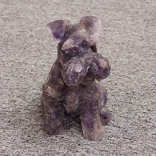 Stonebabyy 紫晶 碎石 水晶 史納莎犬