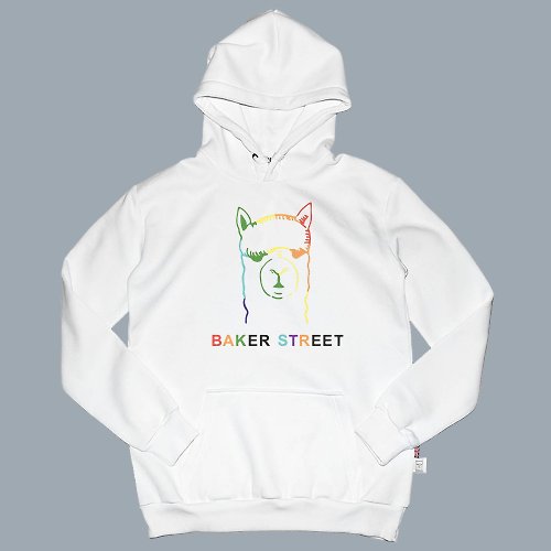 英國 BAKER STREET 貝克街 Rainbow Power 彩虹力量 高磅數長袖帽T