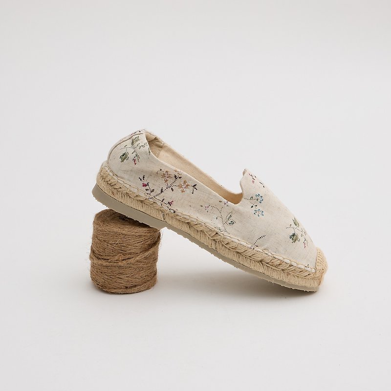One Shoe Espadrilles Classic - Women's Casual Shoes - Cotton & Hemp White