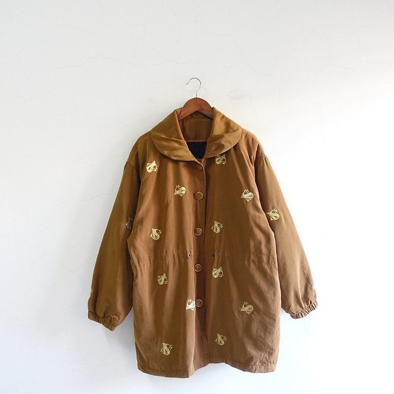 │Slowly│ Embroidery/vintage jacket│vintage.Retro.Art. - Women's Casual & Functional Jackets - Polyester Multicolor