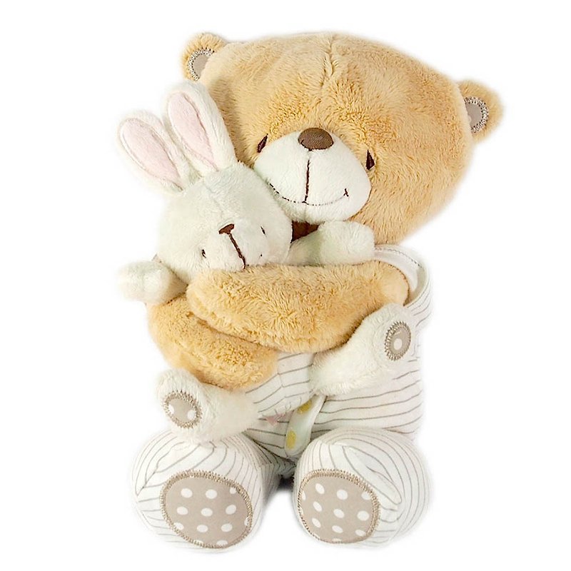 8 inches/pajamas baby fluffy bear [Hallmark-ForeverFriends fluff-hug series] - ตุ๊กตา - วัสดุอื่นๆ สีทอง