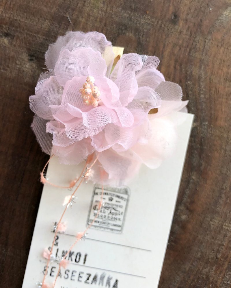 seasee 裝飾木夾no.02 粉色系 - 禮物盒/包裝盒 - 棉．麻 粉紅色
