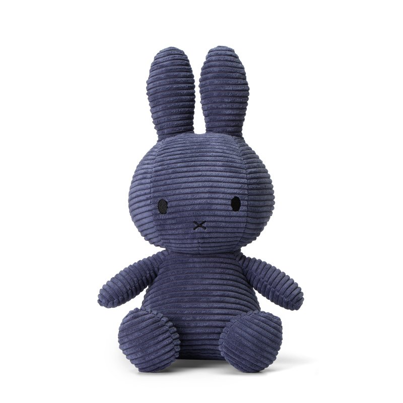 Bon Ton Toys | Miffy 米飛兔 燈芯絨娃娃 藍色 33cm - 公仔/玩偶 - 其他材質 藍色