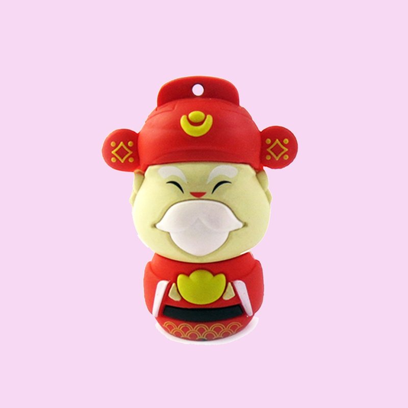 God of Wealth Report, Chinese New Year Gifts, New Year Gifts - USB Flash Drives - Other Materials Red