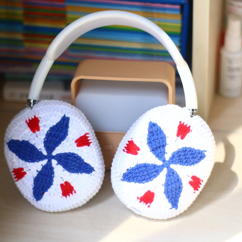 Cute Crochet AirPods Max Case Sony XM5 Protector Headphone Wrapper - Headphones & Earbuds - Other Materials 