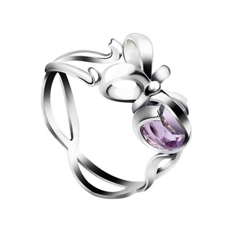Hidden Love-Intimate Gift Ring - แหวนทั่วไป - โลหะ สีเทา