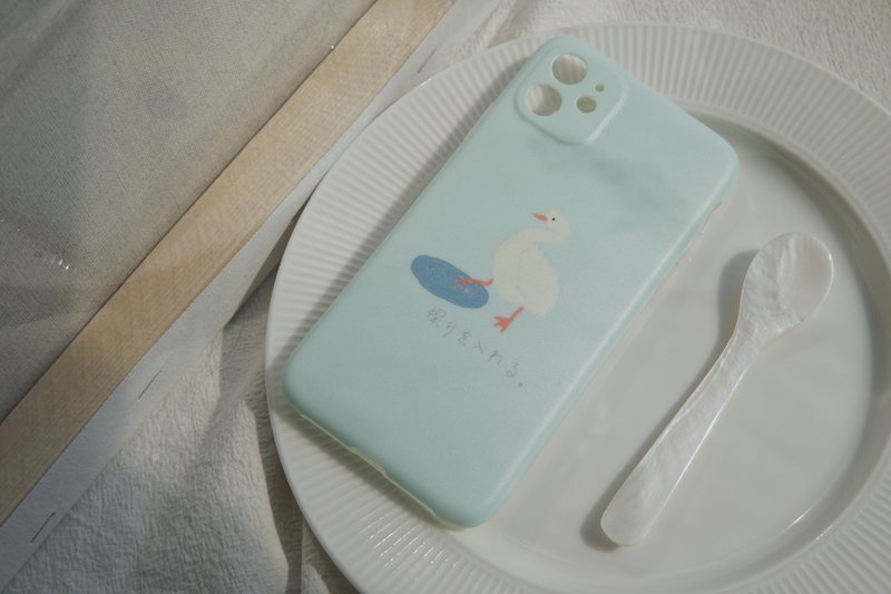 試探鴨鴨 iPhone 手機軟殼 - 手機殼/手機套 - 塑膠 藍色
