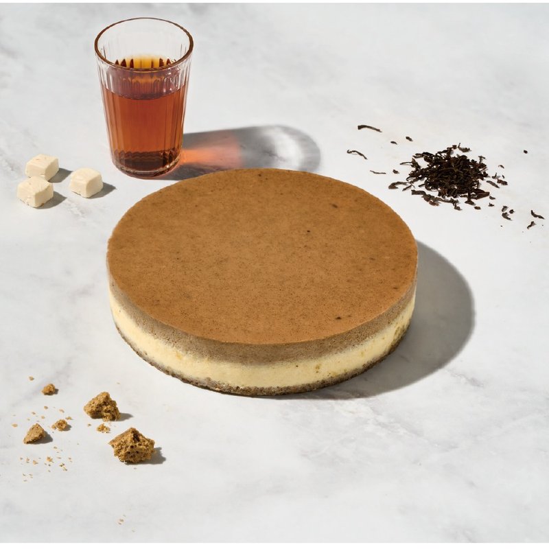 【1%bakery】Earl Gray Milk Tea Biscuit Heavy Cheesecake 6 inches - Cake & Desserts - Fresh Ingredients Brown