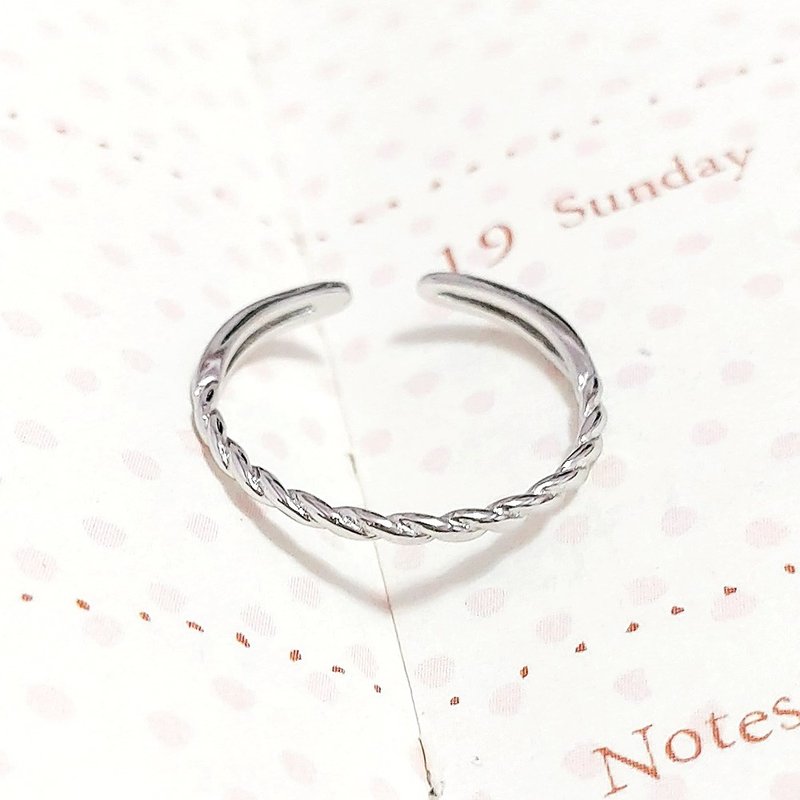 Roll 925 sterling silver ring, simple wear - General Rings - Sterling Silver Silver