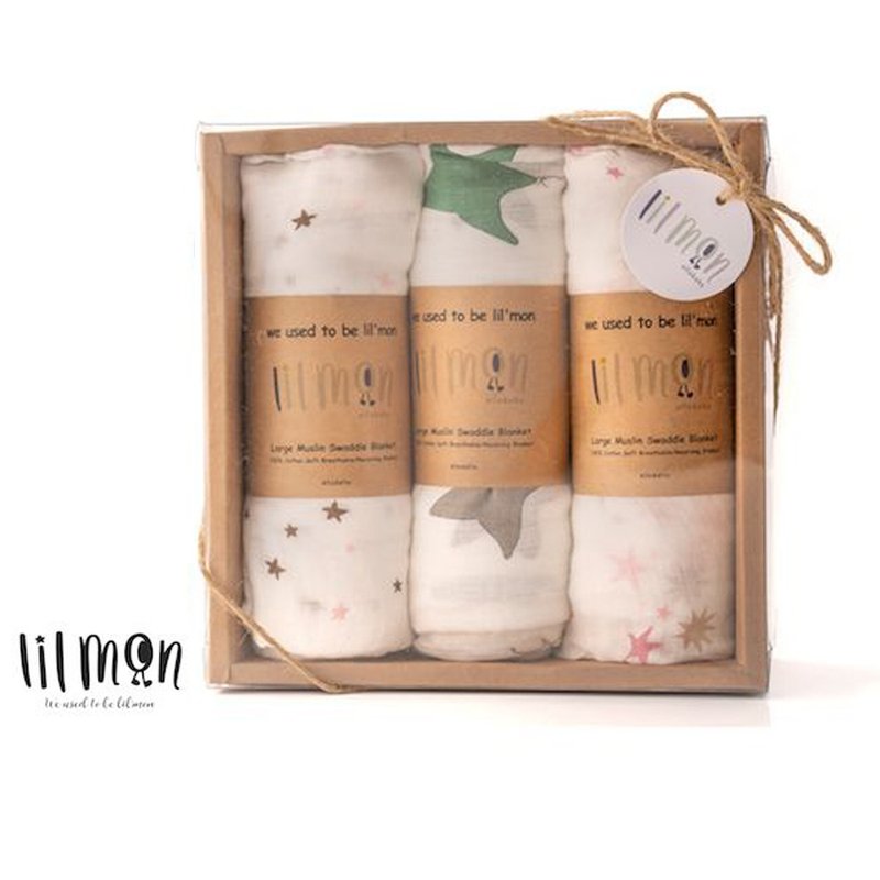 lilmon little star cool gauze towel-three into the gift group - ผ้าปูที่นอน - ผ้าฝ้าย/ผ้าลินิน หลากหลายสี