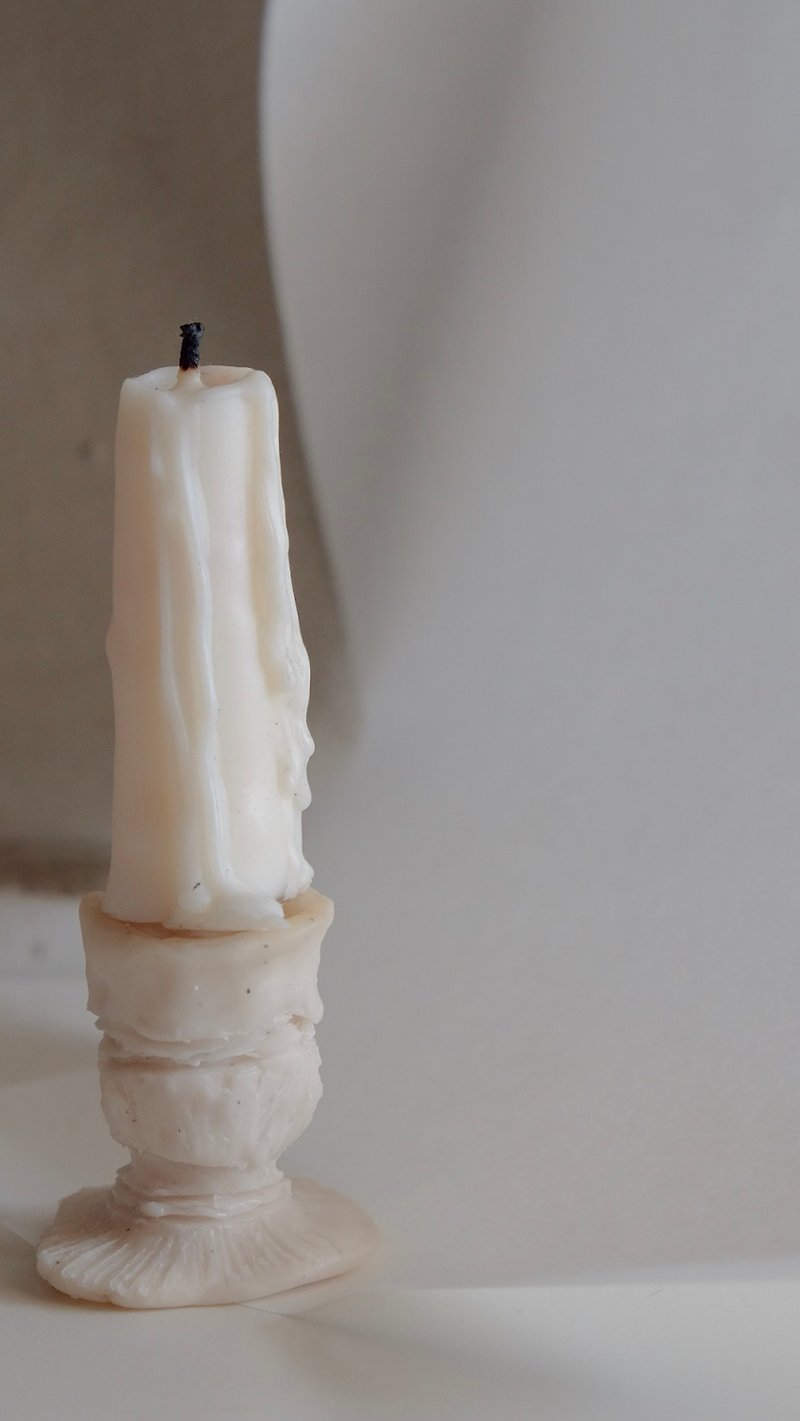 Candlelight [Ceramic Classic Candlestick] Handmade Candle Candlestick Clay - Candles & Candle Holders - Pottery 