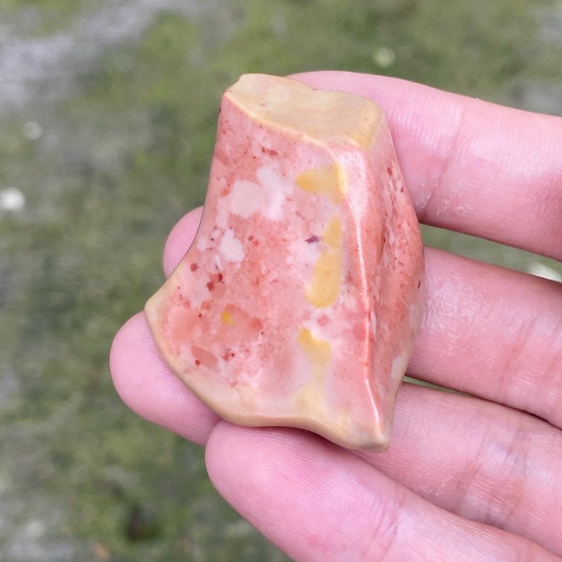 【Lost and find】天然石 戈壁 沙漠石 櫻花 原石 - 擺飾/家飾品 - 寶石 粉紅色