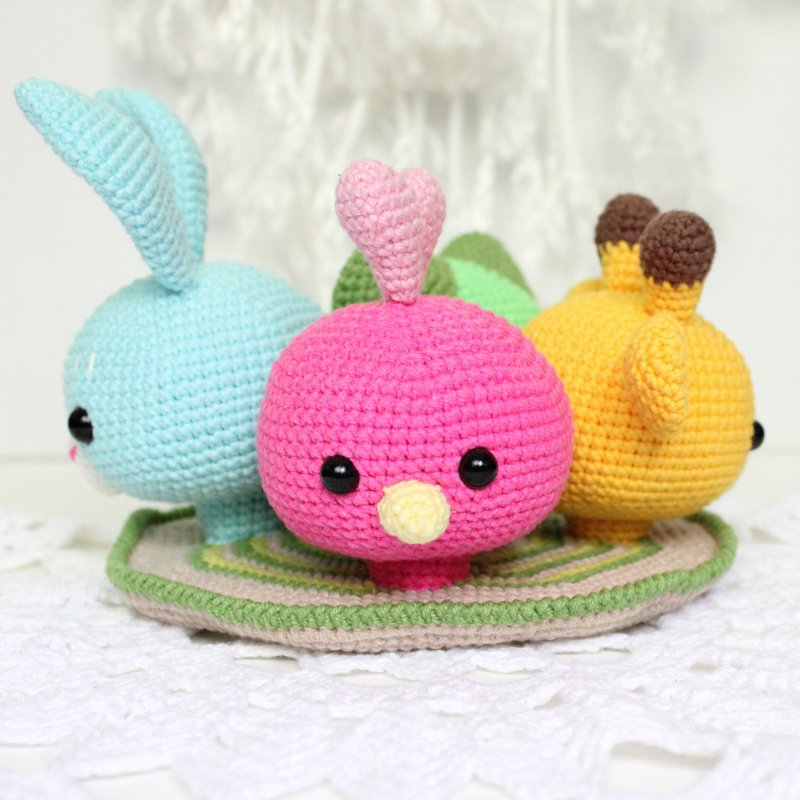 Educational toy for the baby  Amigurumi plush toy learn colors Baby shower gift - 寶寶/兒童玩具/玩偶 - 其他材質 多色