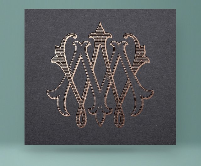 WM or MW Name Initials Classic Monograms Wedding Monogram or 