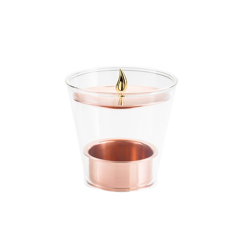 Kanari Twilight Candle Holder Rose Gold - Candles & Candle Holders - Copper & Brass Pink