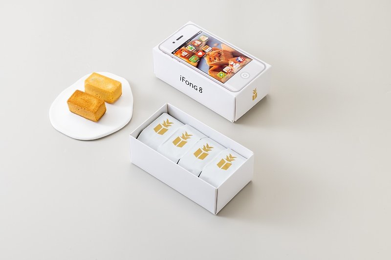 i-FONG8 Golden Diamond Pineapple Cake Long Small Brick Technology Gift Box - Cake & Desserts - Other Materials 
