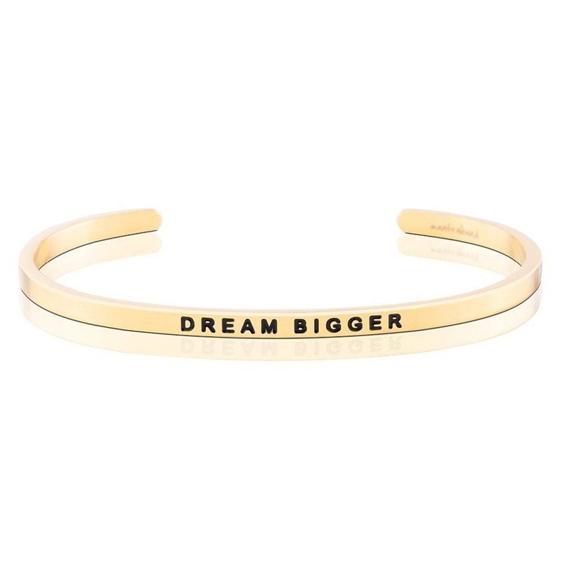 Mantraband悄悄話許願手環-  Dream Bigger 夢想無限 - 手鍊/手環 - 其他金屬 多色
