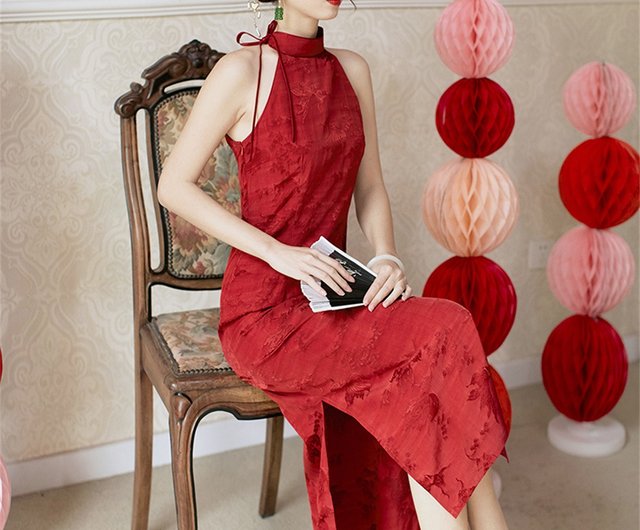 Chinese hotsell neck dress