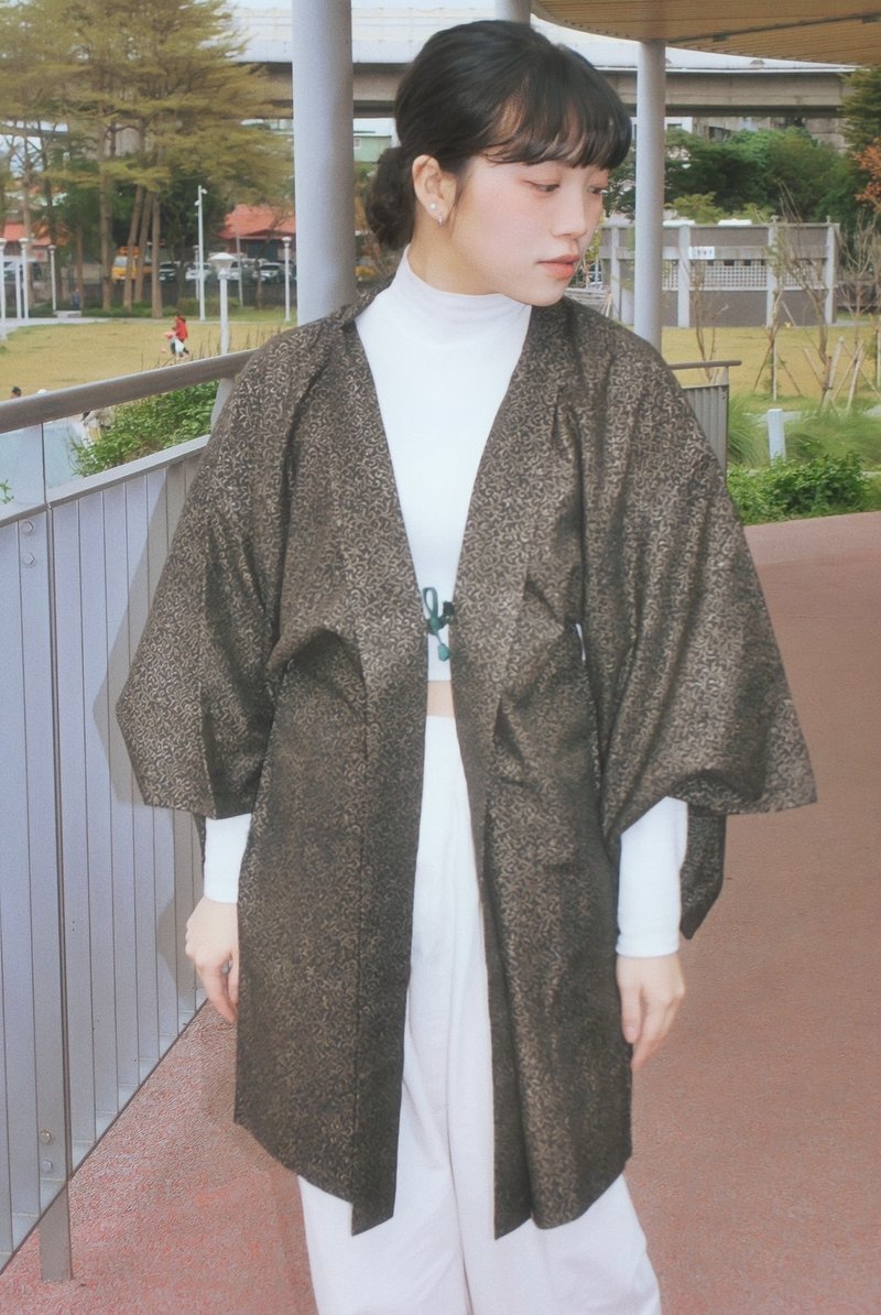 Vintage Japan Haori - เสื้อแจ็คเก็ต - วัสดุอื่นๆ สีม่วง