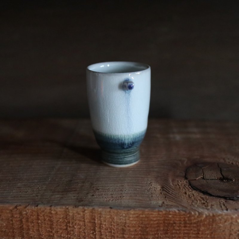 Measures・Ruins Wood Fired Tea & Wine Cup 48ml #p22 - Other Cups - เครื่องลายคราม ขาว