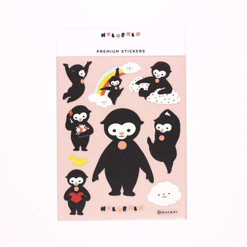 Halabala - Premium Sticker - Good Days - Stickers - Plastic Black