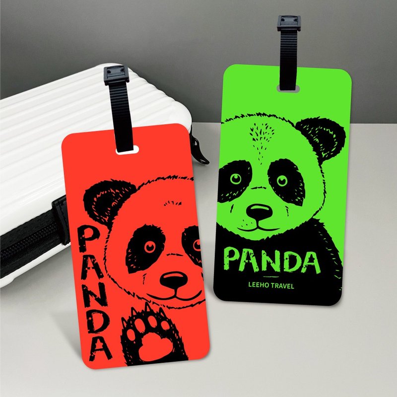 [Fluorescent Giant Bear] Luggage Tag/Birthday Gift/Bestie Gift/Customized Gift - Luggage Tags - Plastic 