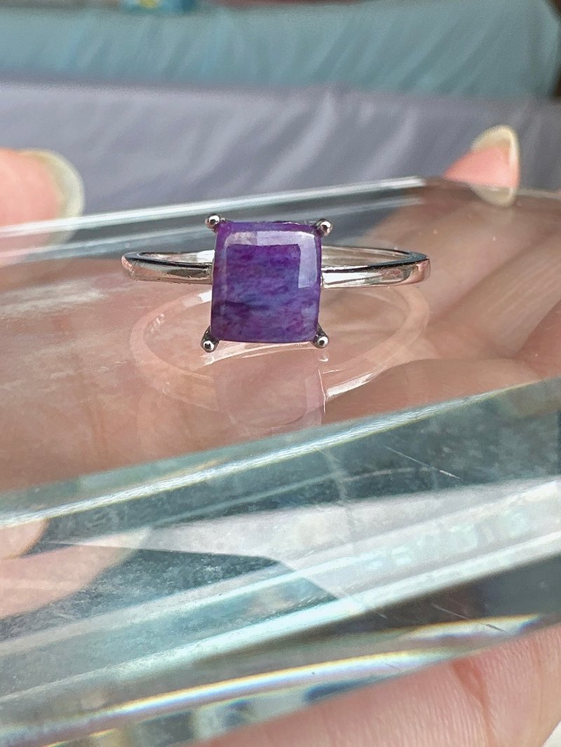 Heartfelt-Shu Julai Silver - General Rings - Crystal Purple