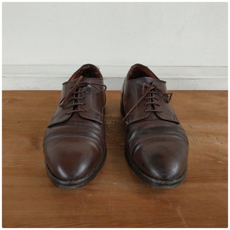 Leather shoes_S086_gentleman - Men's Leather Shoes - Genuine Leather Brown