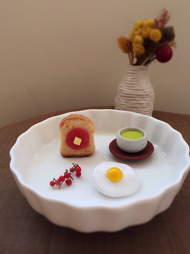 Fresh Ingredients Magnets Red - Pocket Bread Magnet – Strawberry Jam Butter Toast