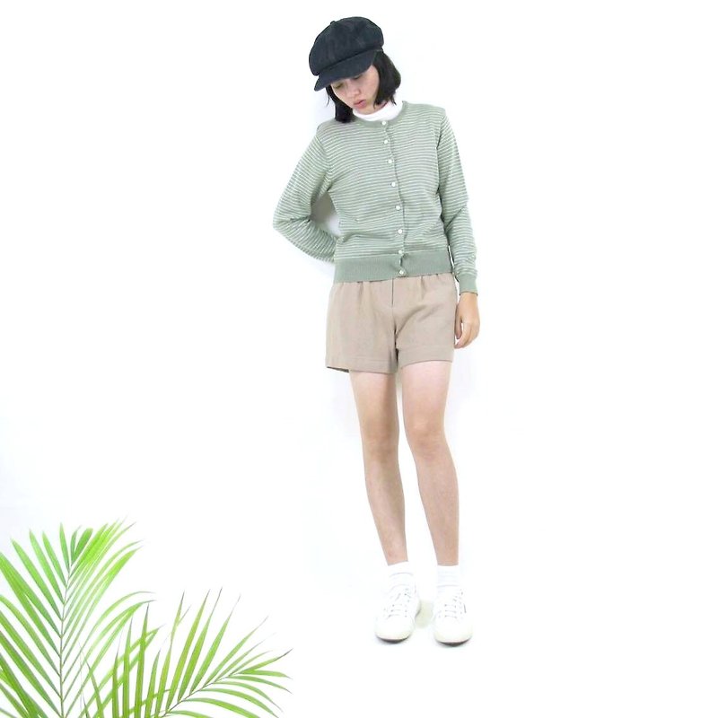 │Thousands of money are hard to buy, know it early │Striped green VINTAGE/MOD'S - Women's Sweaters - Other Materials 