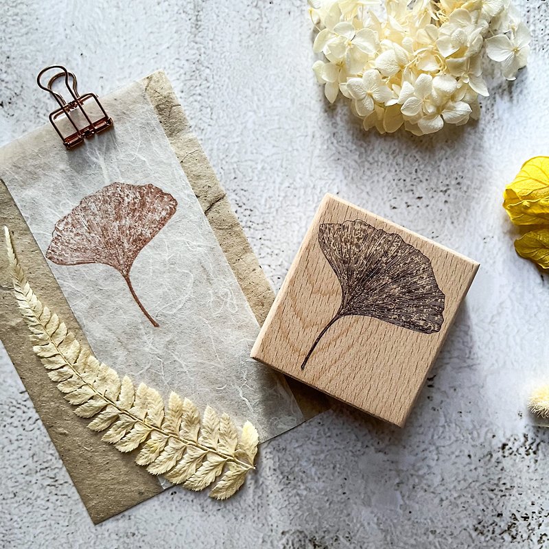 Ginkgo stamps - Stamps & Stamp Pads - Wood Brown