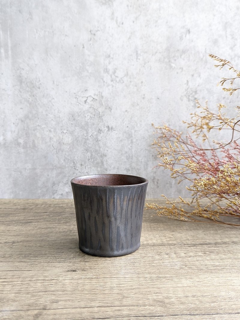 呂 | 烏銅 黑釉 陶杯 - 茶壺/茶杯/茶具 - 陶 