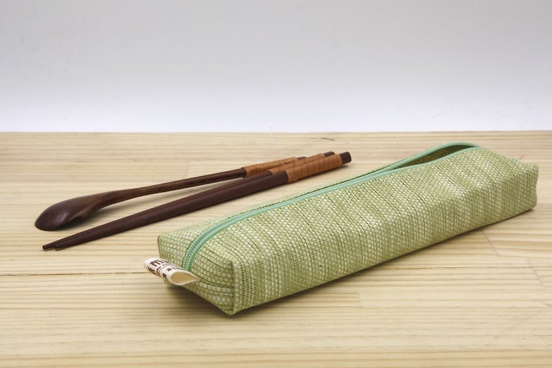 【紙布ホーム】紙糸織りの大きな食器バッググラスグリーン - その他 - 紙 グリーン