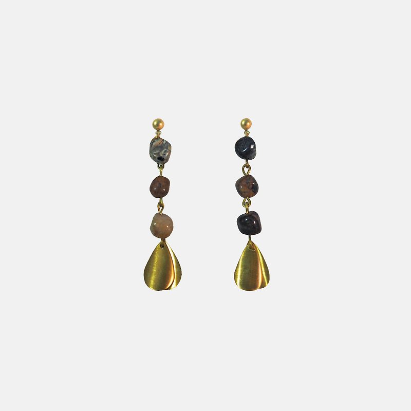 Swaying ' Tiny Stone Earrings - Earrings & Clip-ons - Gemstone Multicolor