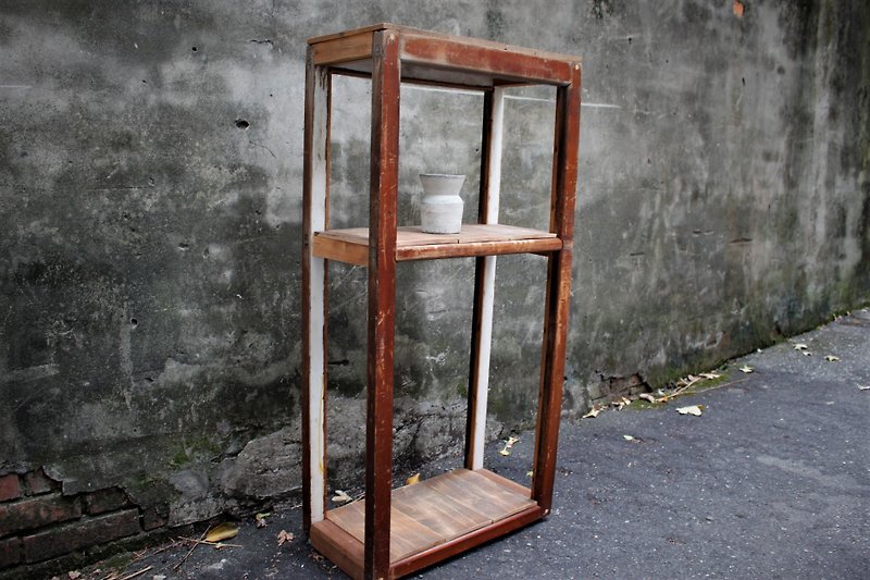 Waste wood wooden hand made three-tier cabinet - Other Furniture - Wood Brown
