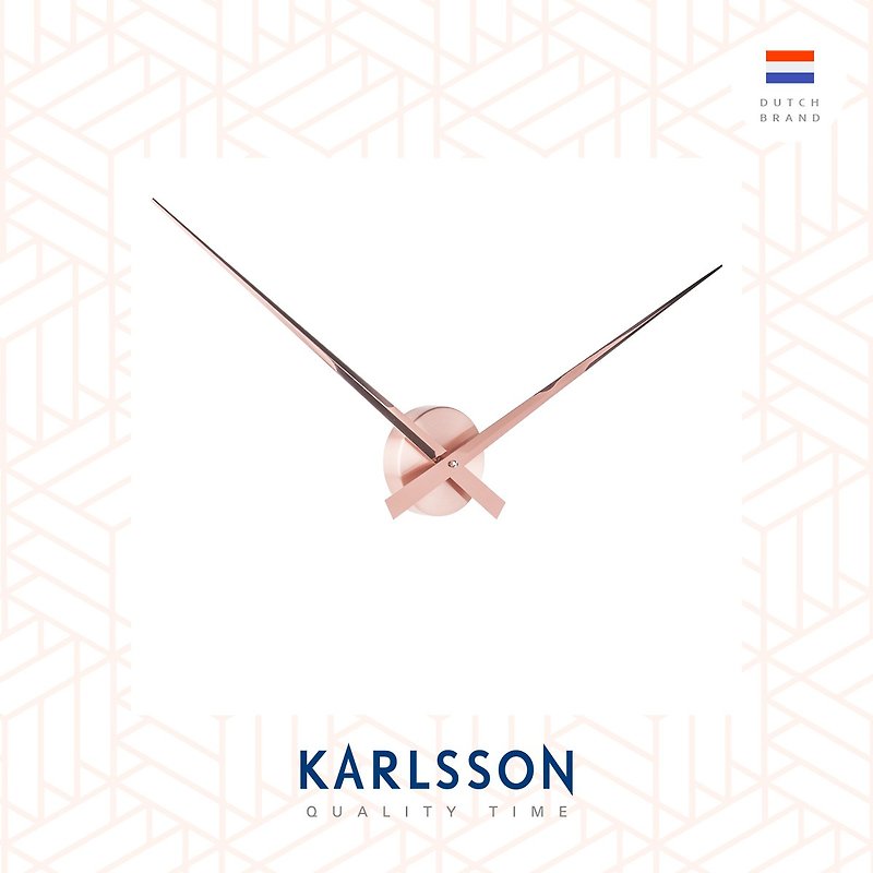 Karlsson Wall clock 90cm Little Big Time Copper - Clocks - Other Metals Gold