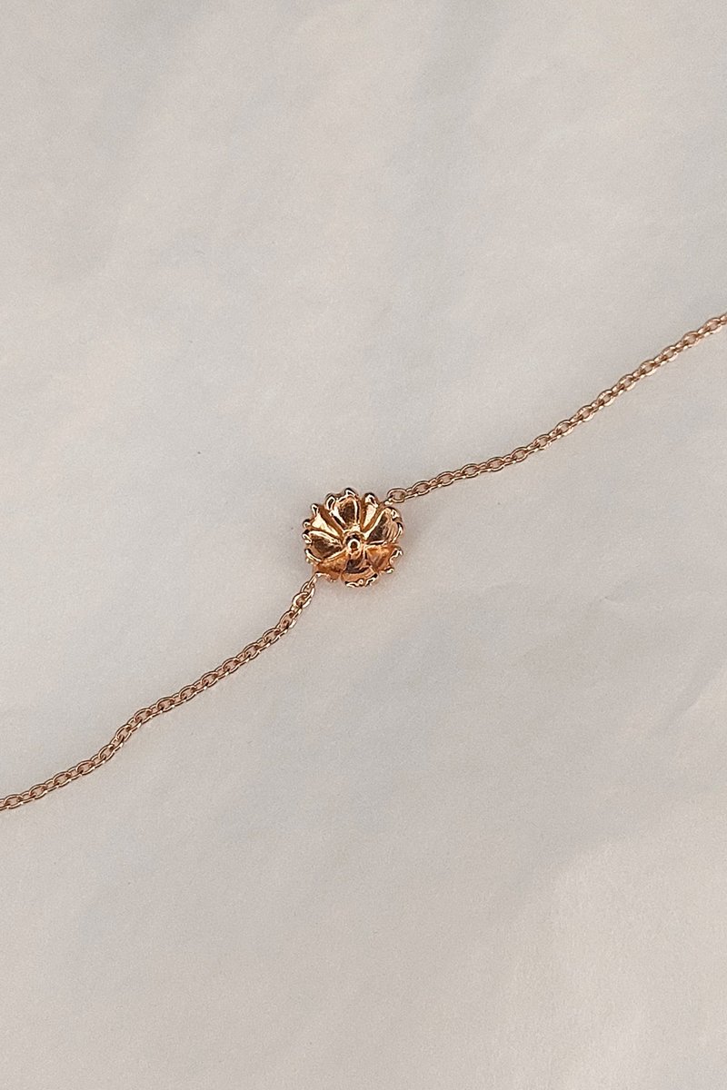 Bracelet 925 Sterling Silver Cosmos Necklace - Rose Gold plated - สร้อยข้อมือ - เงินแท้ สึชมพู