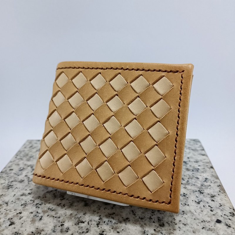 Argyle Woven Short Clip - Wallets - Genuine Leather 
