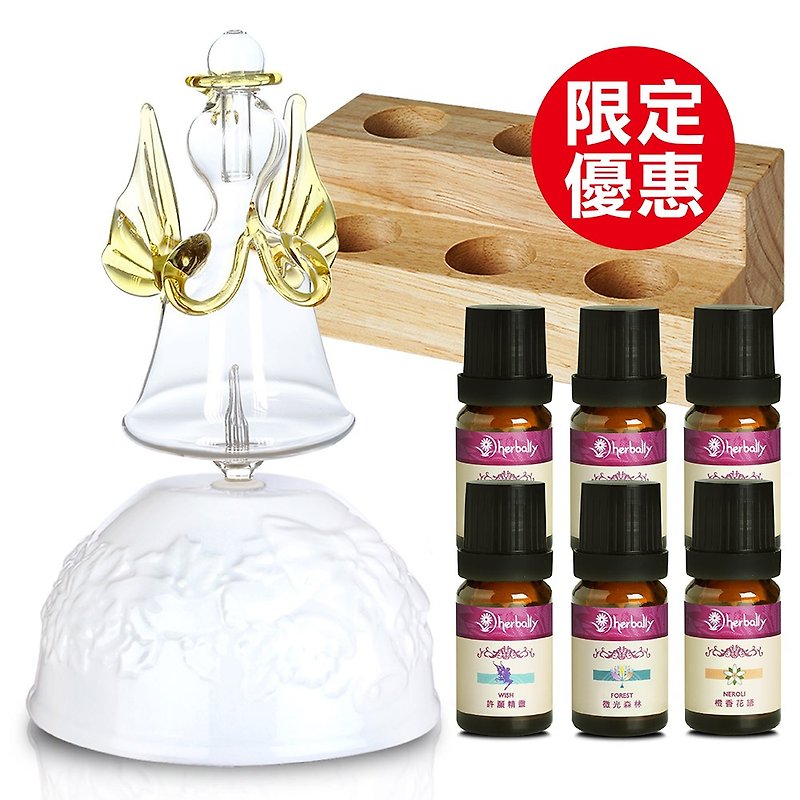[Herbal Truth] SNOW Snow Angel Diffusion Instrument Fragrance Set (Combined Essential Oil Randomx6) - Fragrances - Porcelain 