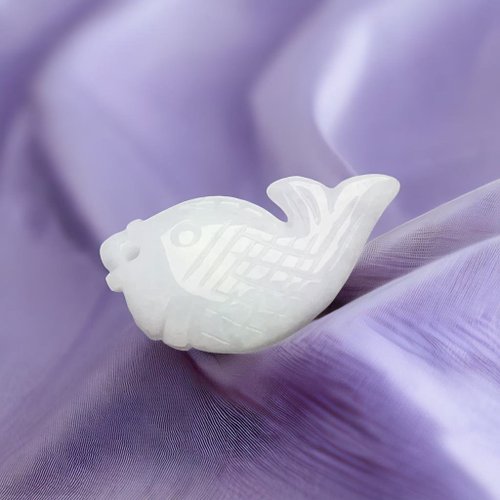 瓔珞珠寶盒 E.L.Jewelry Box 冰糯翡翠魚吊飾 | 天然緬甸玉翡翠A貨