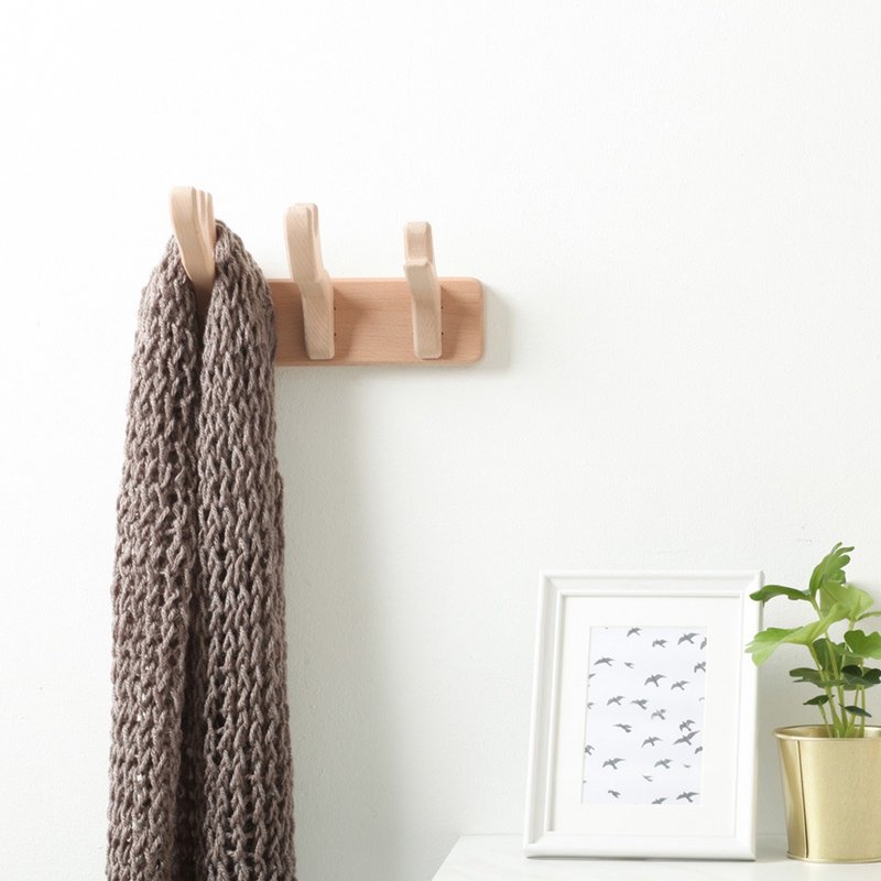 Pana Objects Little Elk Wood Hanging Rack - Storage - Wood Brown