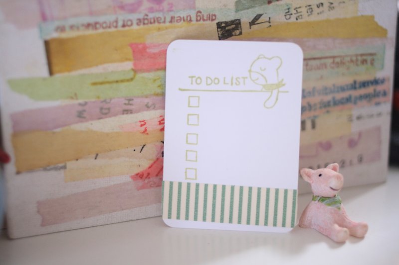 Bear TO DO LIST - Stamps & Stamp Pads - Rubber 