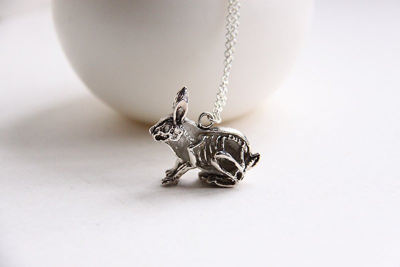 An Anatomy of a Rabbit Charm Necklace - Necklaces - Other Metals Gold