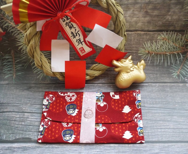 2024 Red Envelope Bag/Year of the Dragon/Passbook Storage Cover/Starting Gift/Lucky Lucky Cat - ถุงอั่งเปา/ตุ้ยเลี้ยง - ผ้าฝ้าย/ผ้าลินิน 