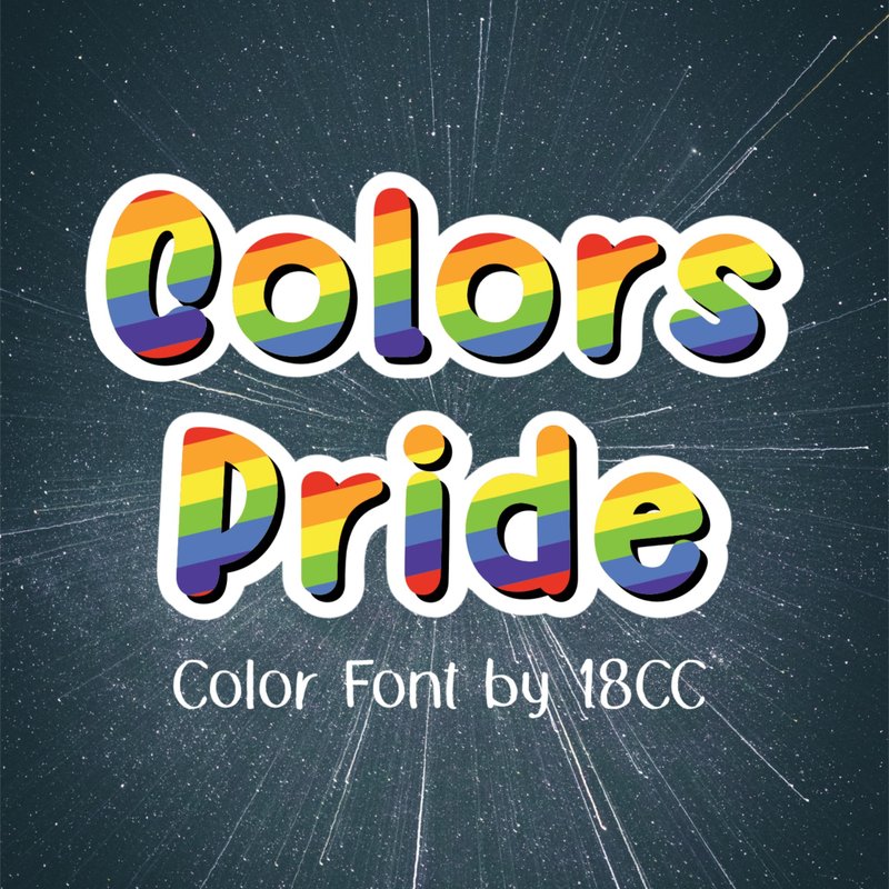 Colors Pride OTF - 字體設計 - 其他材質 