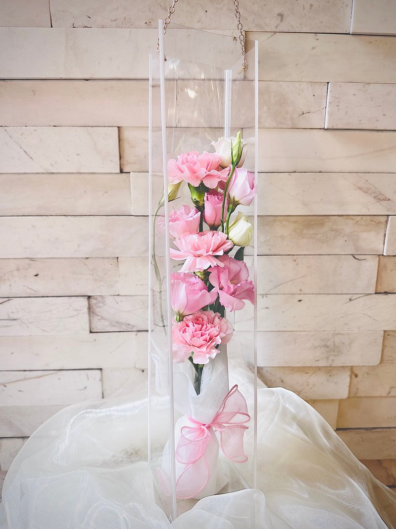 Light Luxury Korean Portable Gift Box Flower Bouquet Customized Commodities Valentine's Day Mother's Day Anniversary - Dried Flowers & Bouquets - Plants & Flowers 