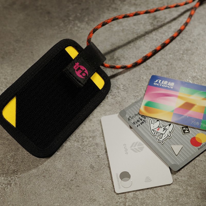 action card holder (Nordic yellow) devil felt personalized induction card holder leisure card credit card - ที่ใส่บัตรคล้องคอ - วัสดุอื่นๆ สีเหลือง