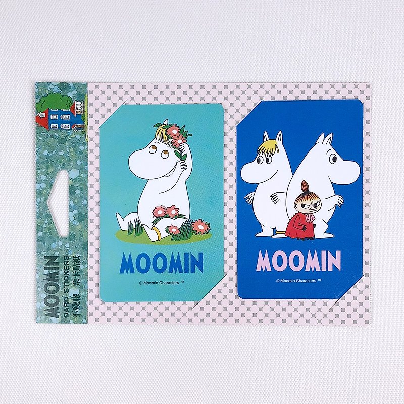 Moomin授權-票卡貼(房綠) - 貼紙 - 紙 綠色