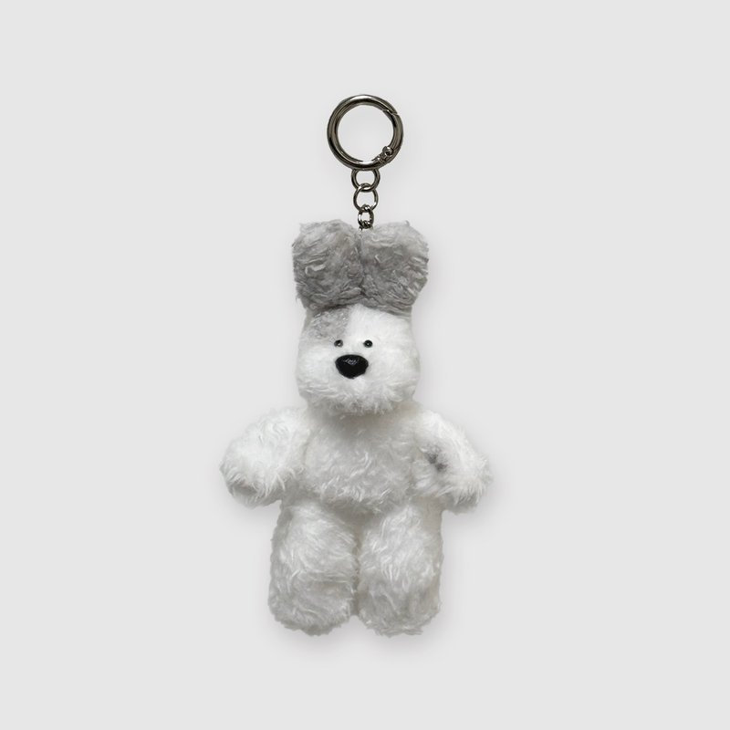 Dog-silver PIPI keyring 2 - 鑰匙圈/鑰匙包 - 聚酯纖維 銀色